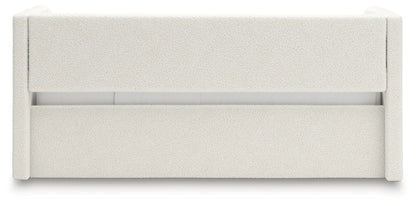 Arloster - Tan / White - Full Upholstered Day Bed With Storage