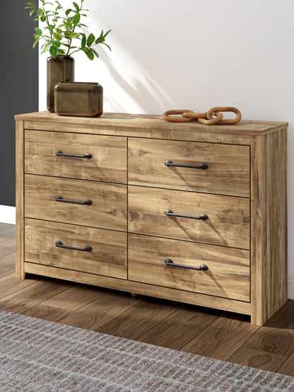 Maystonna - Brown - Six Drawer Dresser