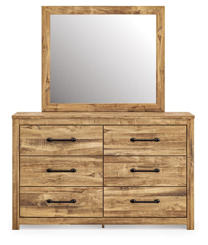 Maystonna - Dresser And Mirror - Brown