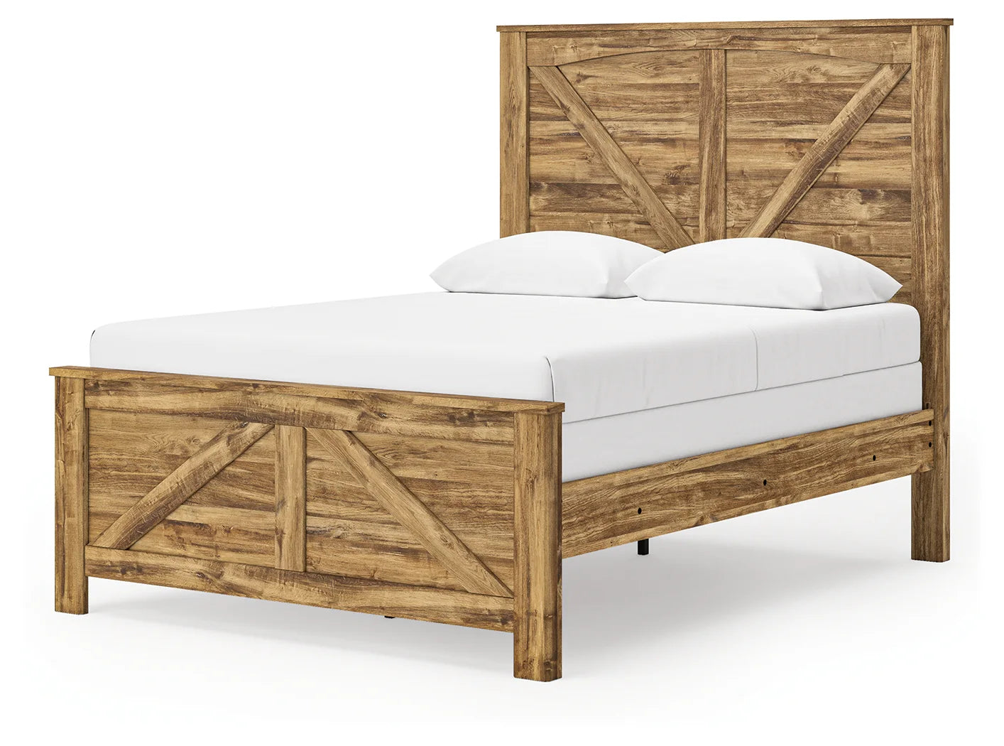 Maystonna - Queen Crossbuck Panel Bed - Brown