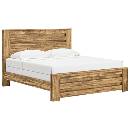 Maystonna - King Panel Bed - Brown