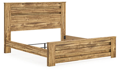 Maystonna - King Panel Bed - Brown