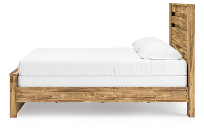 Maystonna - King Panel Bed - Brown