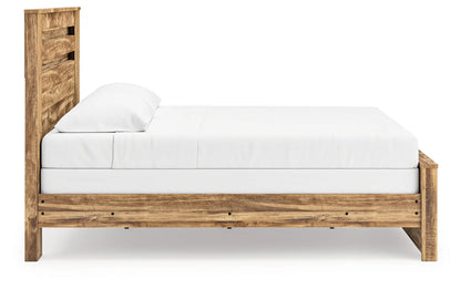 Maystonna - King Panel Bed - Brown