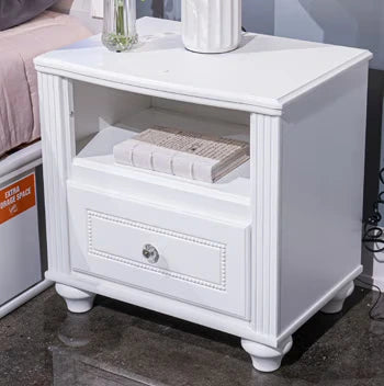 Kozlani - White - One Drawer Night Stand