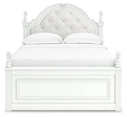 Kozlani - Full Upholstered Panel Storage Bed - White