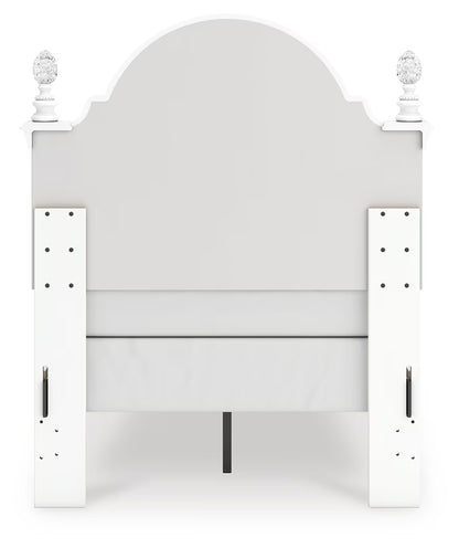 Kozlani - Twin Upholstered Panel Bed - White
