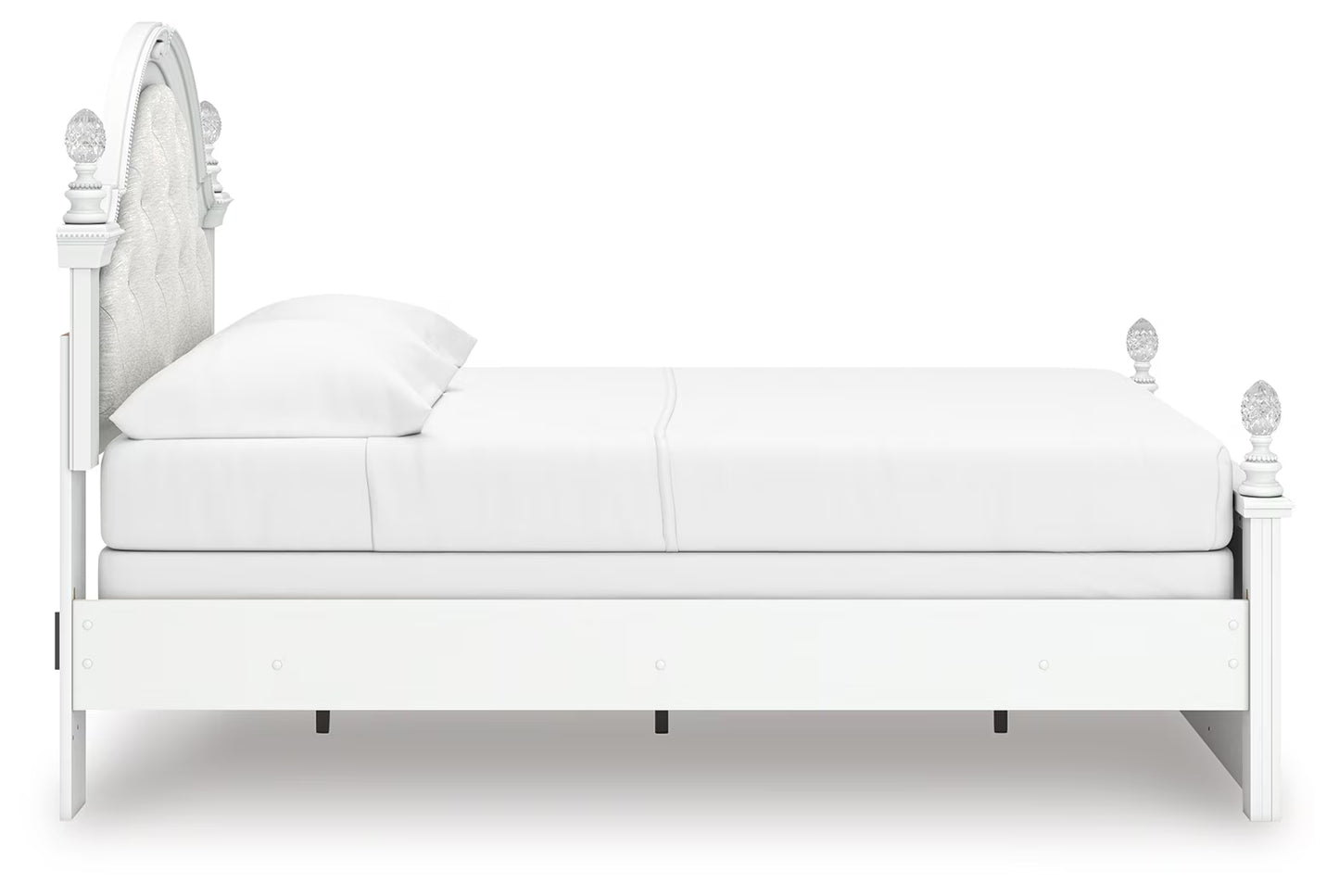 Kozlani - Full Upholstered Panel Bed - White