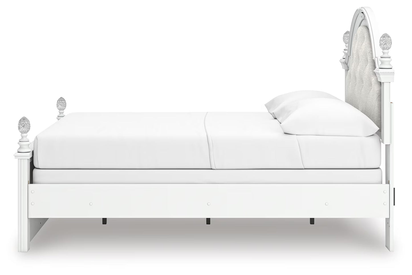 Kozlani - Full Upholstered Panel Bed - White