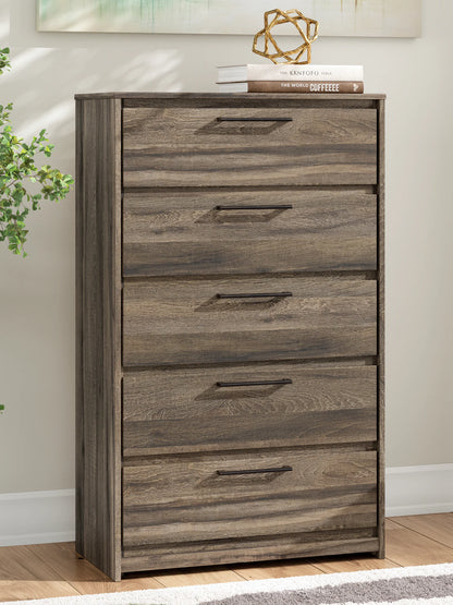 Elbrim - Brown - Five Drawer Chest