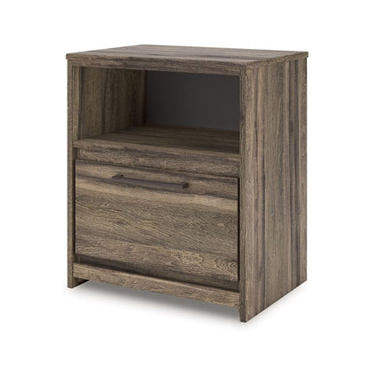 Elbrim - Brown - One Drawer Night Stand