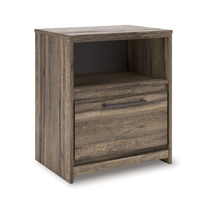Elbrim - Brown - One Drawer Night Stand