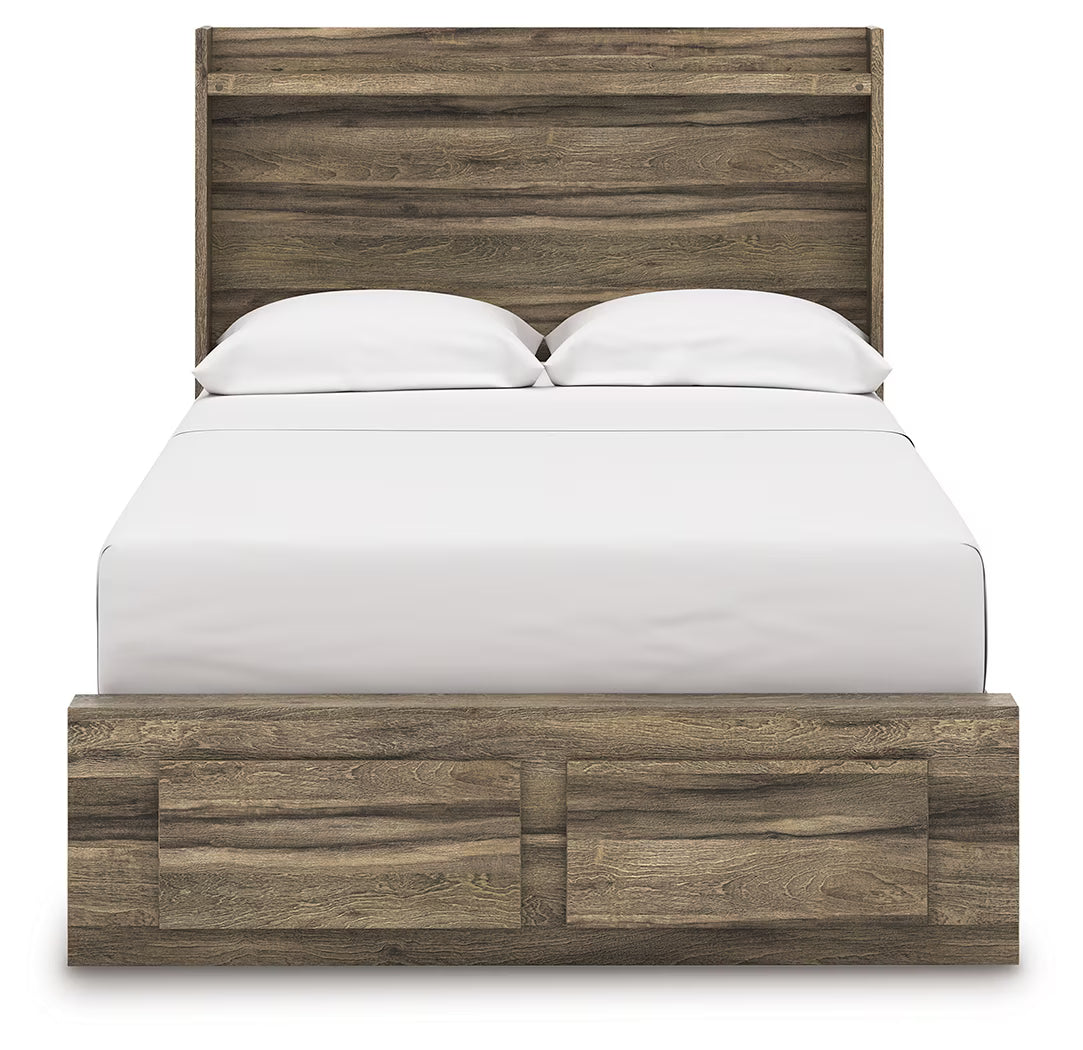 Elbrim - Full Panel Storage Bed - Brown