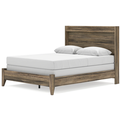 Elbrim - Brown - Queen Panel Bed