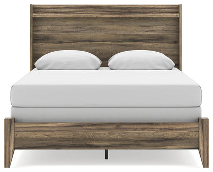Elbrim - Brown - Queen Panel Bed