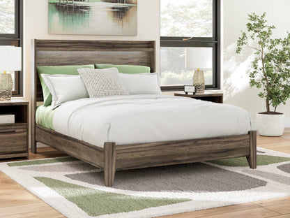 Elbrim - Brown - Queen Panel Bed