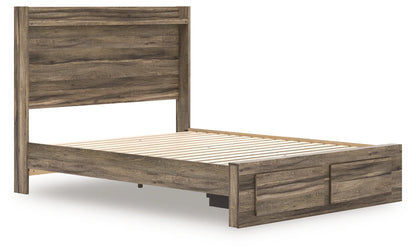 Elbrim - Queen Panel Storage Bed - Brown
