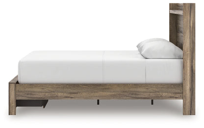 Elbrim - Queen Panel Storage Bed - Brown