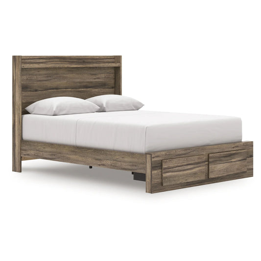 Elbrim - Queen Panel Storage Bed - Brown