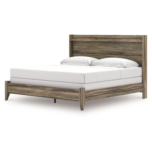 Elbrim - Brown - King Panel Bed