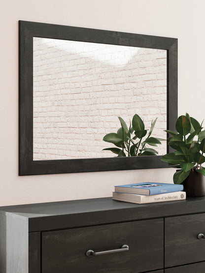 Hollivern - Dark Gray - Dresser And Mirror