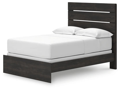 Hollivern - Dark Gray - Full Panel Bed