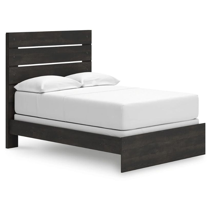 Hollivern - Dark Gray - Full Panel Bed