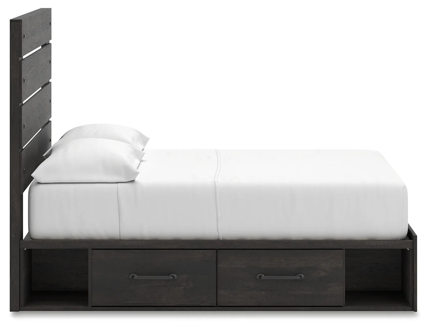 Hollivern - Full Panel Storage Bed - Dark Gray