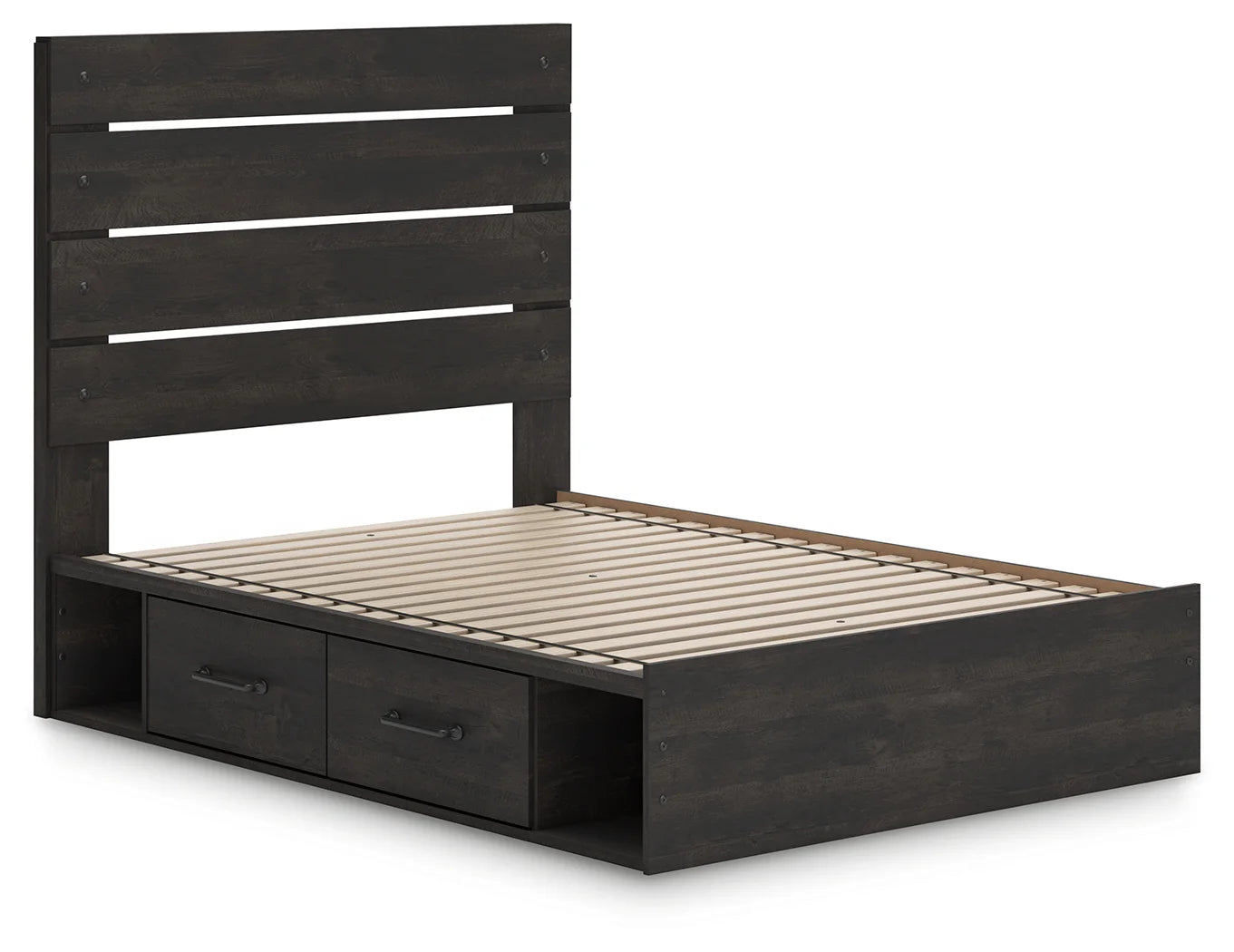 Hollivern - Full Panel Storage Bed - Dark Gray