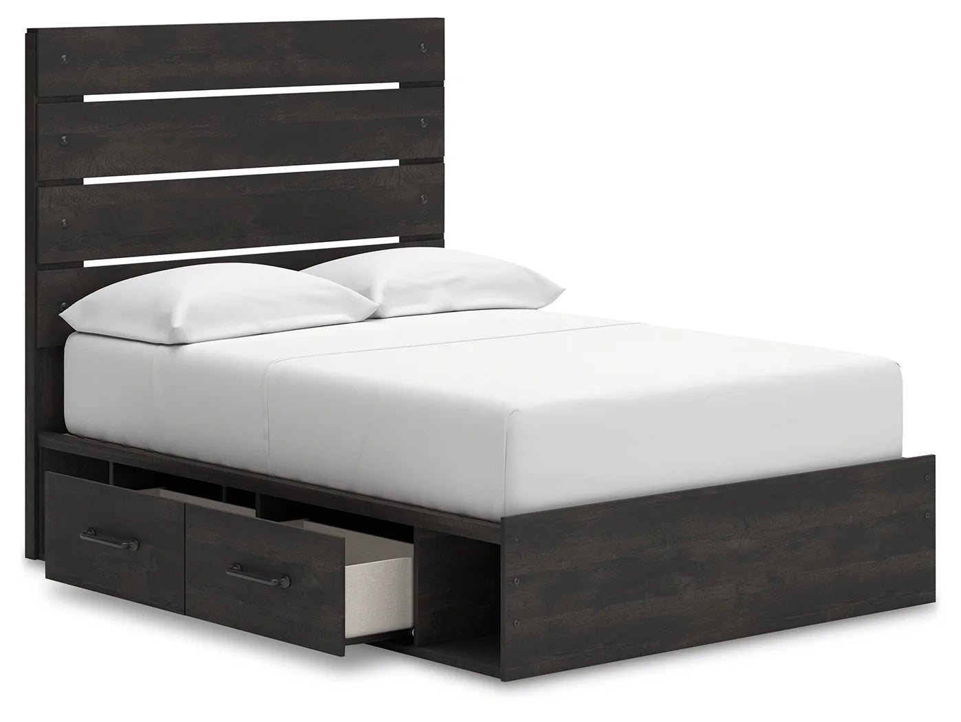 Hollivern - Full Panel Storage Bed - Dark Gray