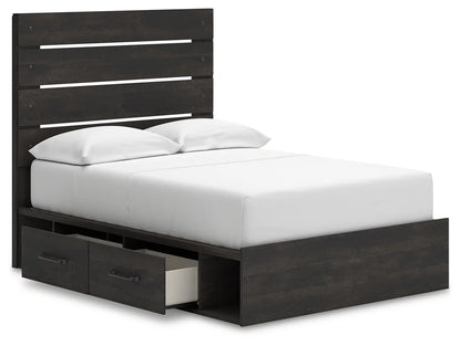 Hollivern - Full Panel Storage Bed - Dark Gray