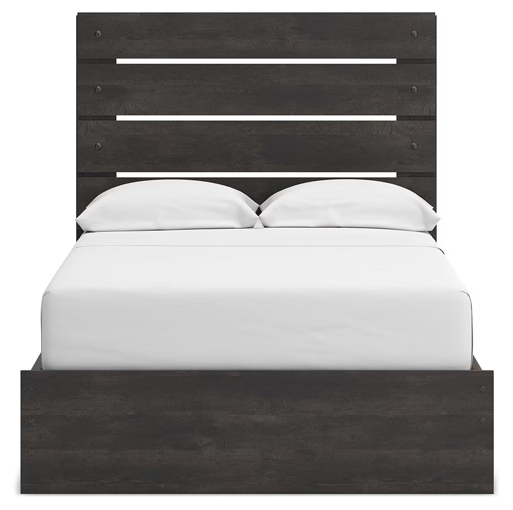 Hollivern - Full Panel Storage Bed - Dark Gray