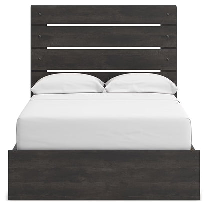 Hollivern - Full Panel Storage Bed - Dark Gray