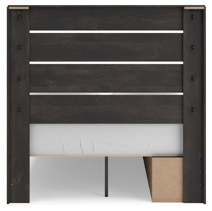 Hollivern - Full Panel Storage Bed - Dark Gray