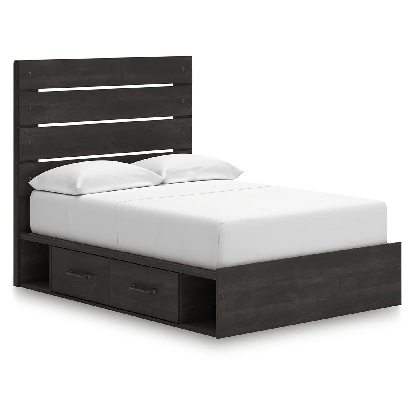 Hollivern - Full Panel Storage Bed - Dark Gray