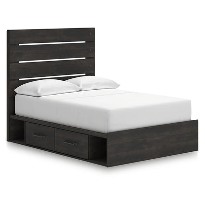 Hollivern - Full Panel Storage Bed - Dark Gray