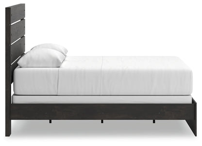 Hollivern - Dark Gray - Queen Panel Bed