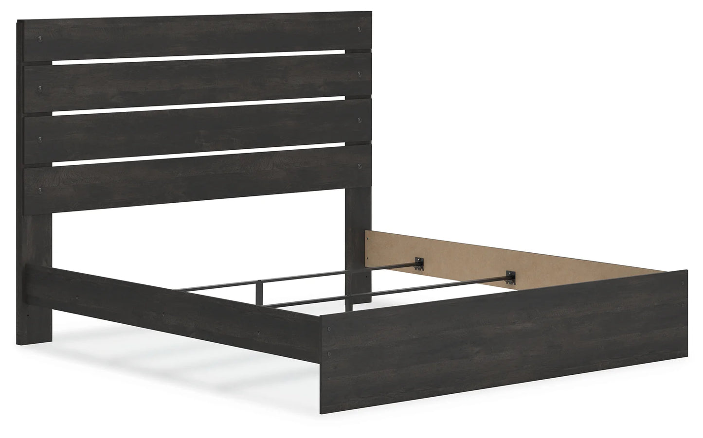 Hollivern - Dark Gray - King Panel Bed