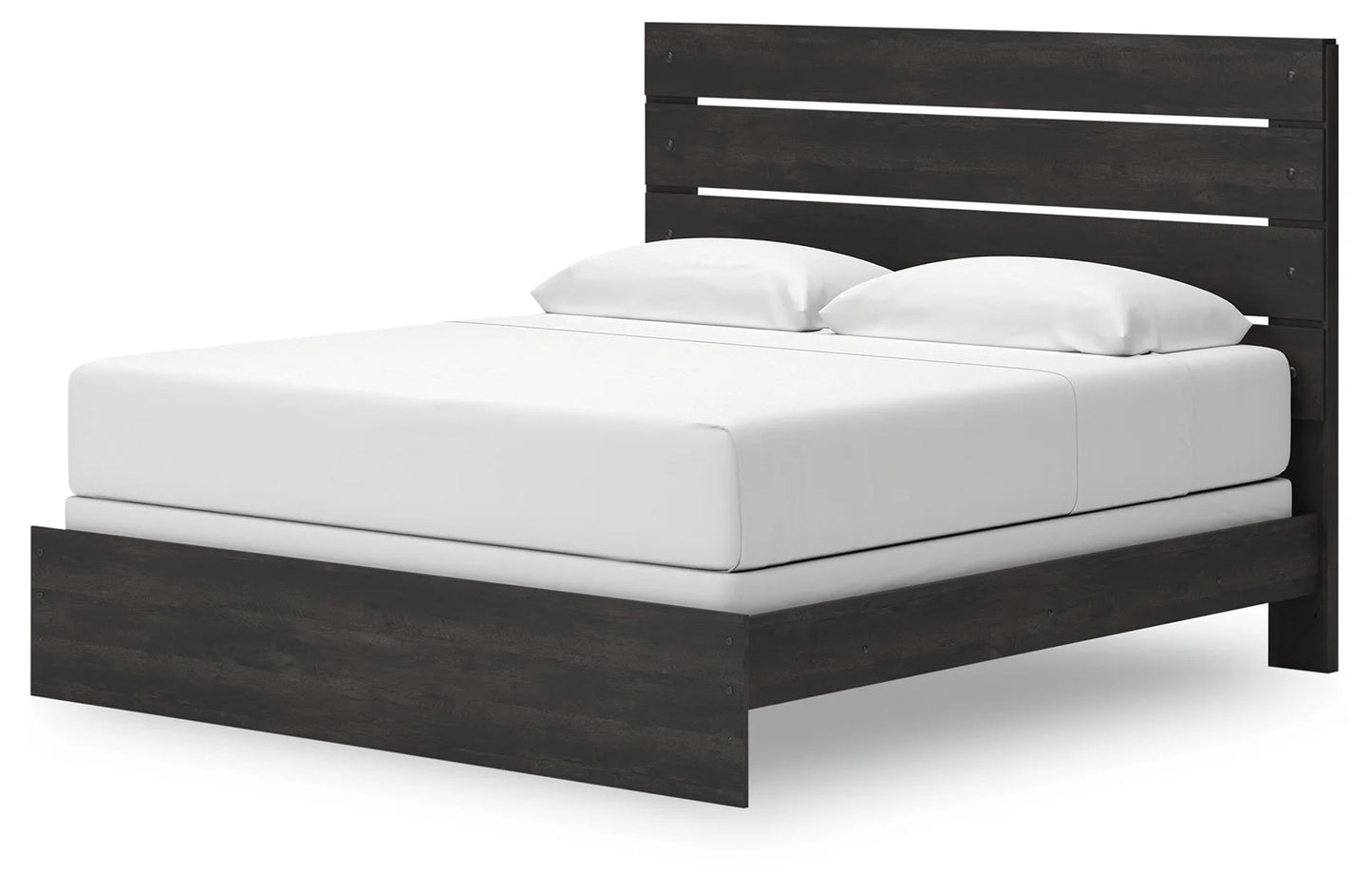 Hollivern - Dark Gray - King Panel Bed