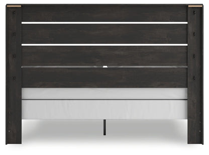 Hollivern - Dark Gray - King Panel Bed