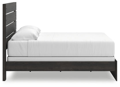 Hollivern - Dark Gray - King Panel Bed