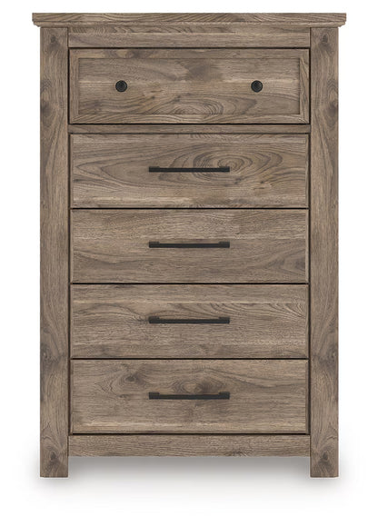 Rusticott - Brown - Five Drawer Chest