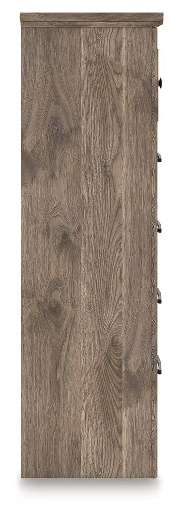 Rusticott - Brown - Five Drawer Chest