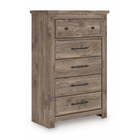 Rusticott - Brown - Five Drawer Chest