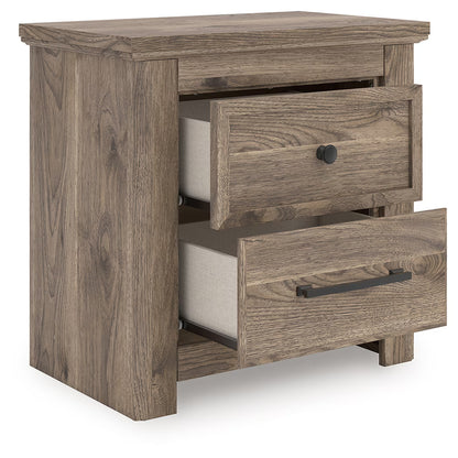 Rusticott - Brown - Two Drawer Night Stand