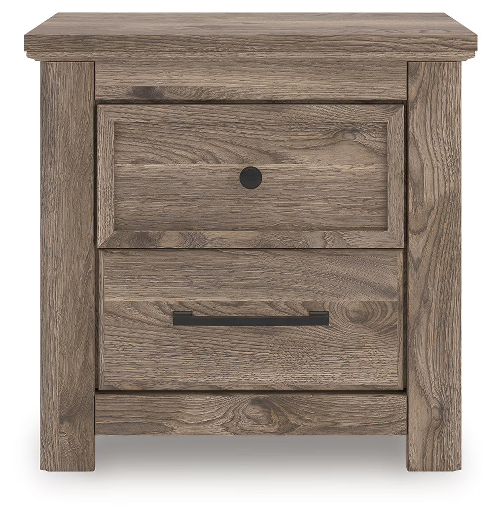 Rusticott - Brown - Two Drawer Night Stand