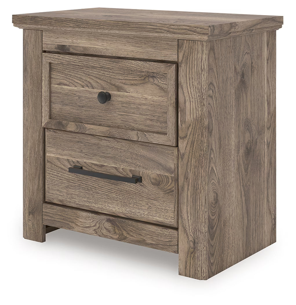 Rusticott - Brown - Two Drawer Night Stand