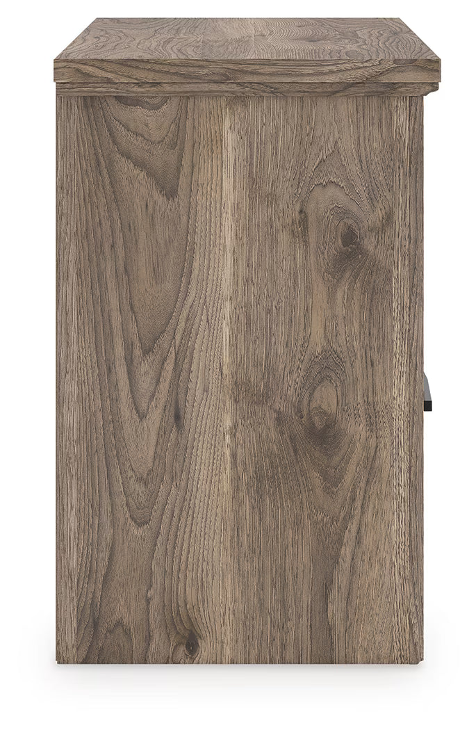 Rusticott - Brown - Two Drawer Night Stand