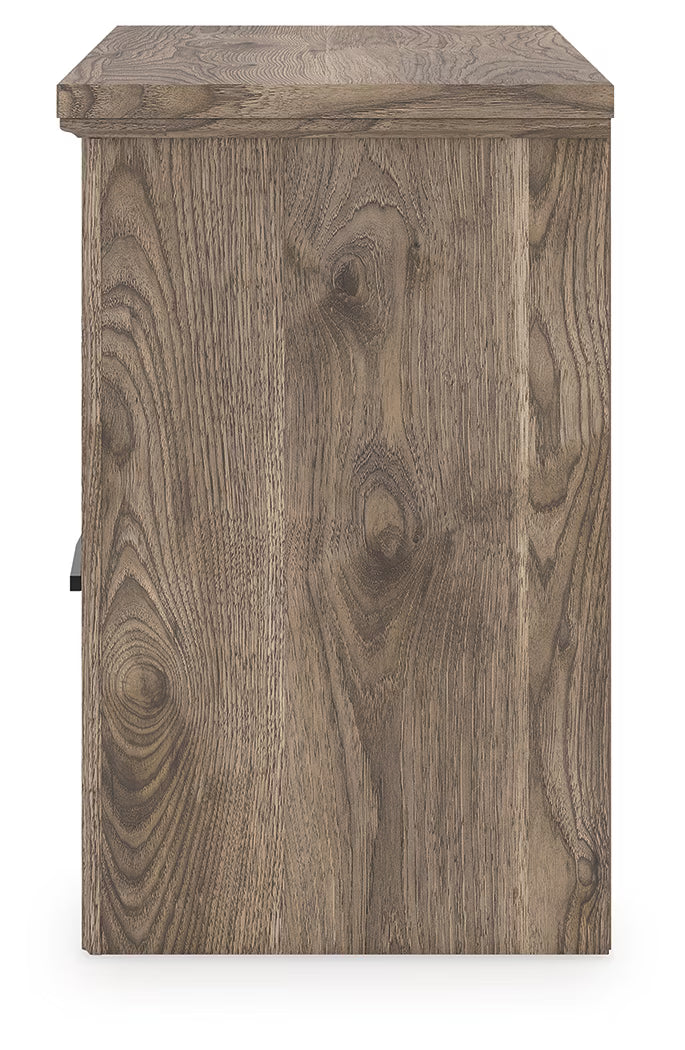 Rusticott - Brown - Two Drawer Night Stand