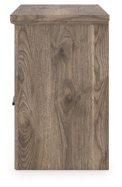 Rusticott - Brown - Two Drawer Night Stand